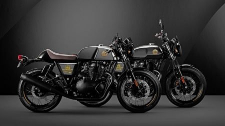 Twins em comemoração aos 120 anos da Royal Enfield chegam ao Brasil Twins em comemoração aos 120 anos da Royal Enfield chegam ao Brasil