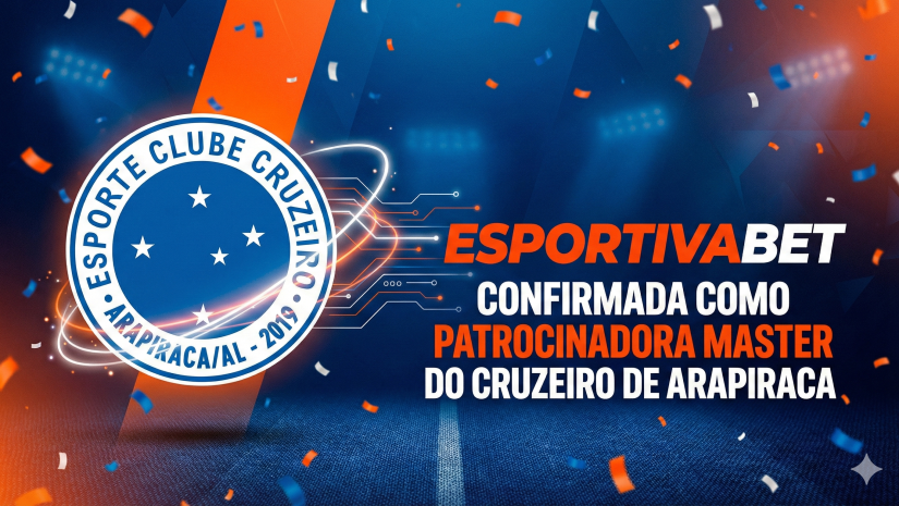 Esportiva Bet é Patrocinadora Master do Cruzeiro de Arapiraca Esportiva Bet é Patrocinadora Master do Cruzeiro de Arapiraca