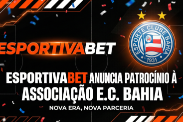 EsportivaBet anuncia patrocínio à Associação E.C. Bahia